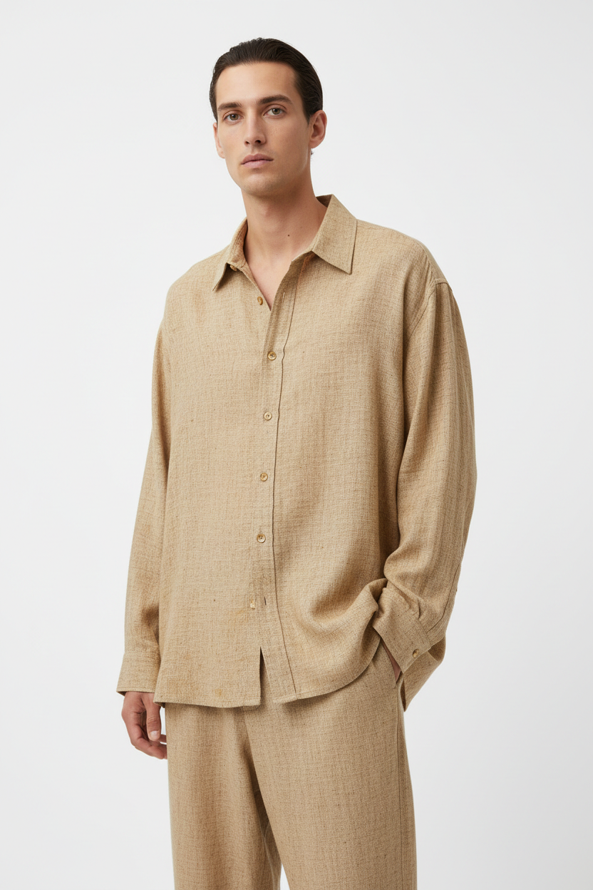 Banana Fabric Shirt - Warm Beige
